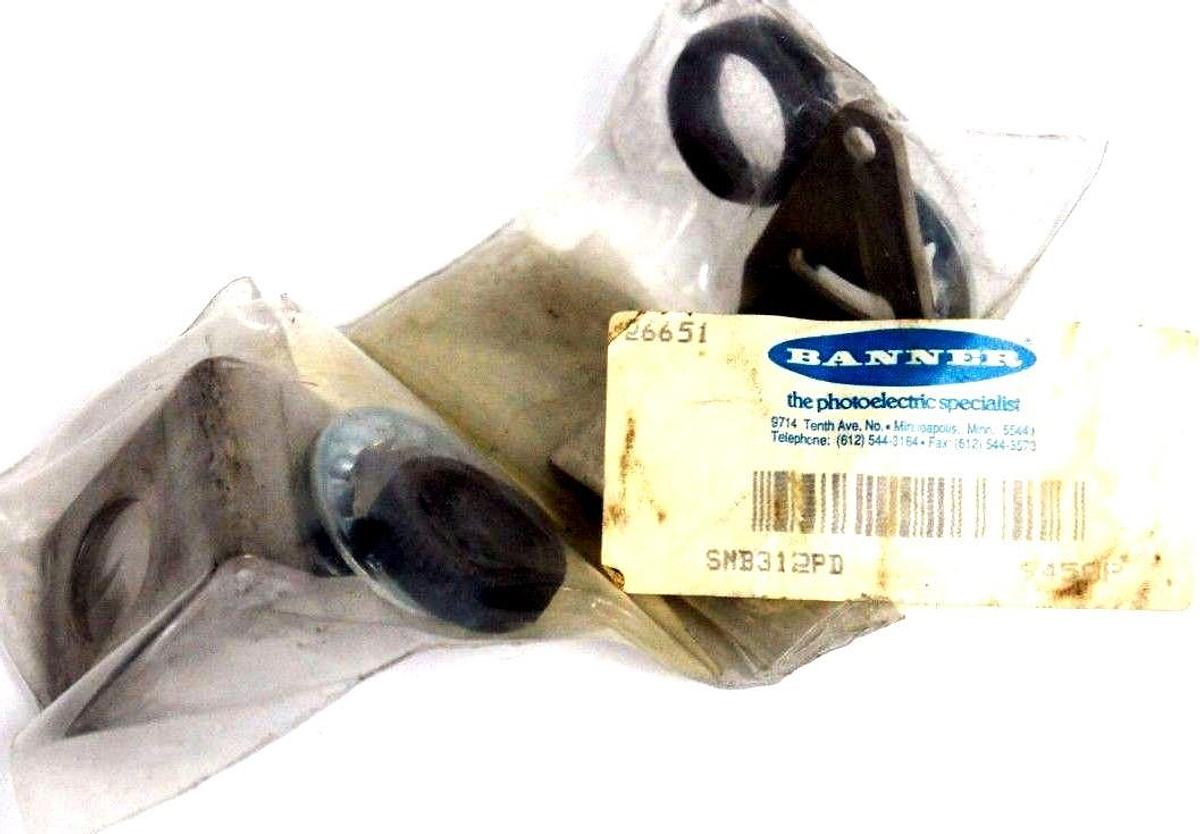 Used LOT OF 2 NEW BANNER SMB312PD MOUNTING BRACKETS PHOTOELECTRIC MINIBEAM 26651