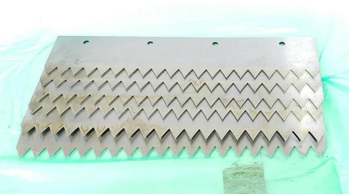 LOT OF 6 NEW KAMPF MACHINERY 863330136 SLITTER SAW BLADE SEGMENTS L=400MM