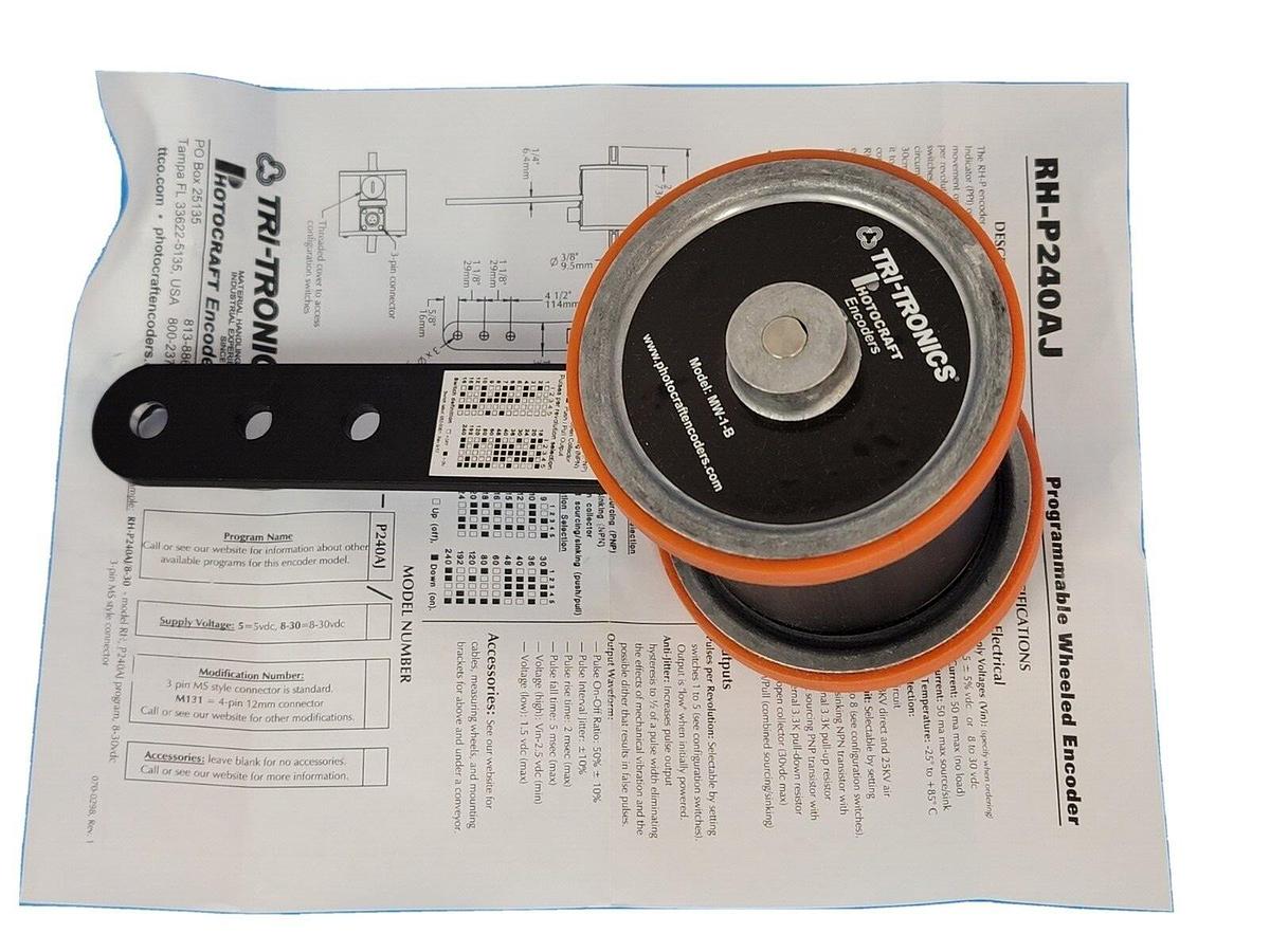 NIB DATALOGIC 1000019875 TACHOMETER 8-30 VDC SUPPLY POWER 20 FOOT CABLE