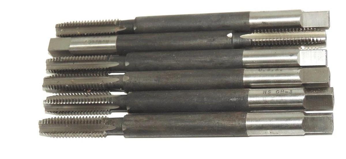 LOT OF 6 NEW HANSON WHITNEY H.W. CO. 52123 TAPS 7/16-14 HS GH-3