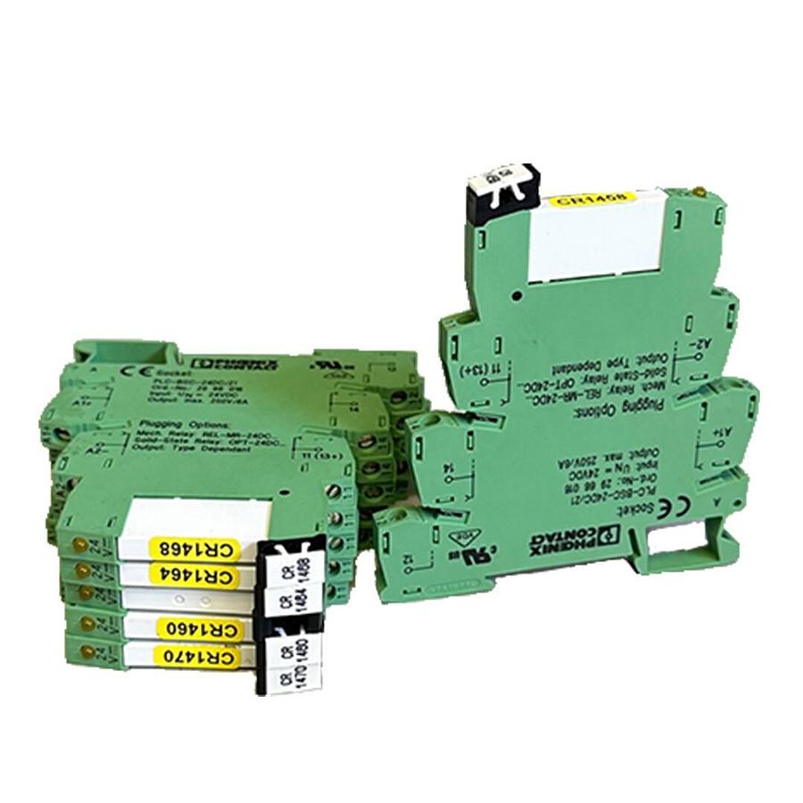 Used 6 PHOENIX CONTACT PLC-BSC-24DC/21 / PLCBSC24DC21 TERMINAL BLOCKS 29 66 016