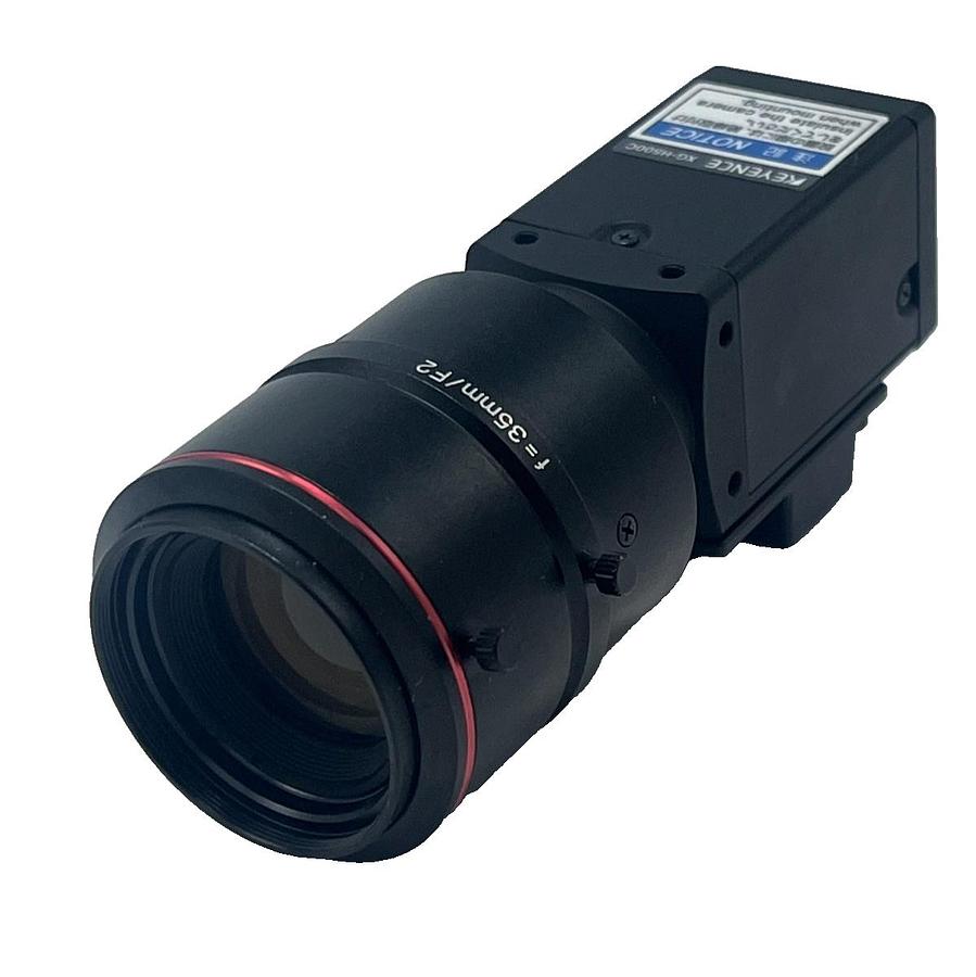 Used KEYENCE XG-H500C Color High-Resolution 5MP CCD Camera w/ CA-LHR35 35mm F2 Lens
