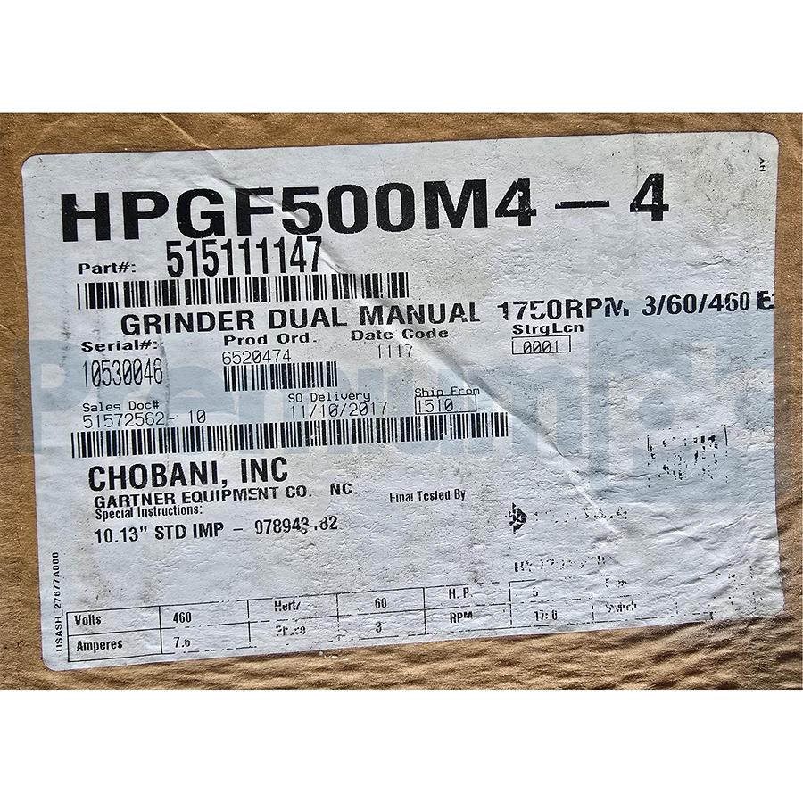 Used PENTAIR HYDROMATIC HPGF500M4-4 SUBMERSIBLE SEWAGE PUMP 5HP 460V 515111147 NSMP