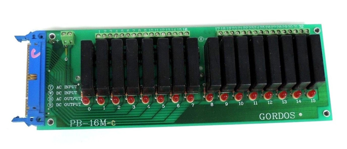 Used GORDOS PB-16M-C 16 SLOT RACK PB16MC