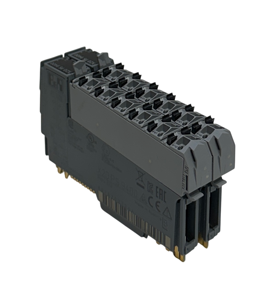 Used 2 B&R X20 PS 9400 / X20PS9400 X20 SERIES POWER SUPPLY MODULES 24VDC FOR BUS NSNP