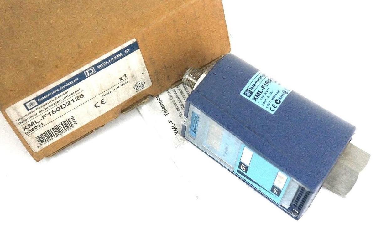 Used NIB TELEMECANIQUE XML-F160D2126 UNIVERSAL PRESSURE SENSOR 0-160BAR, 028091