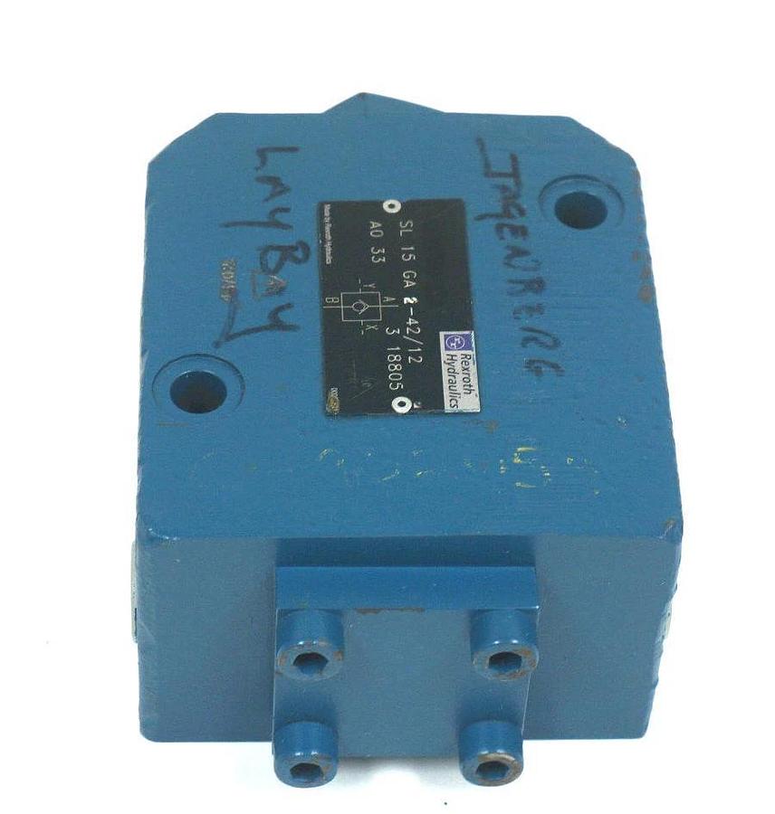 Used REXROTH SL 15 GA 2-42/12 A0 33, 3 18805 HYDRAULIC CONTROL VALVE 605-371