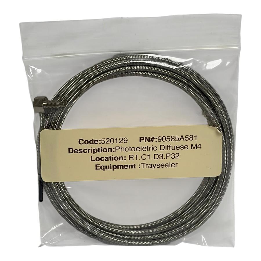 Keyence M4 Hex Head Diffuse Fiber Optic Sensor Armored Cable New