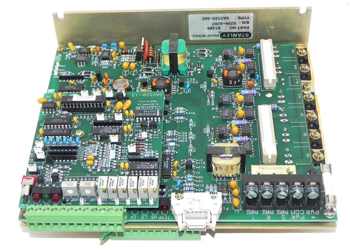 Used STANLEY X5389 CONTROL MODULE GA5520-SAT W/ GA5520-13, 5520-1201, GA5550-67