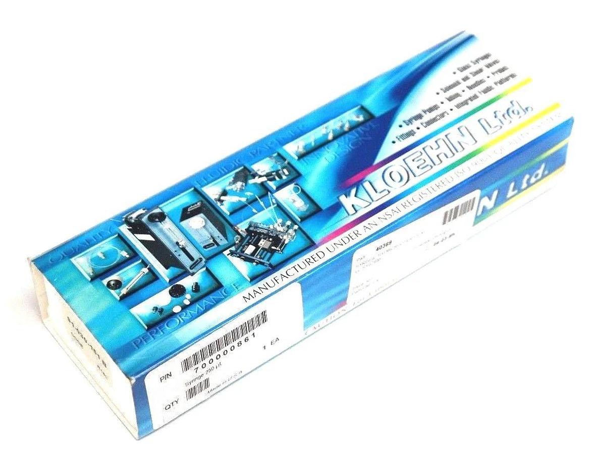 Used NIB WATERS KLOEHN 3000 SERIES 250uL CAPLC SYRINGE 700000861