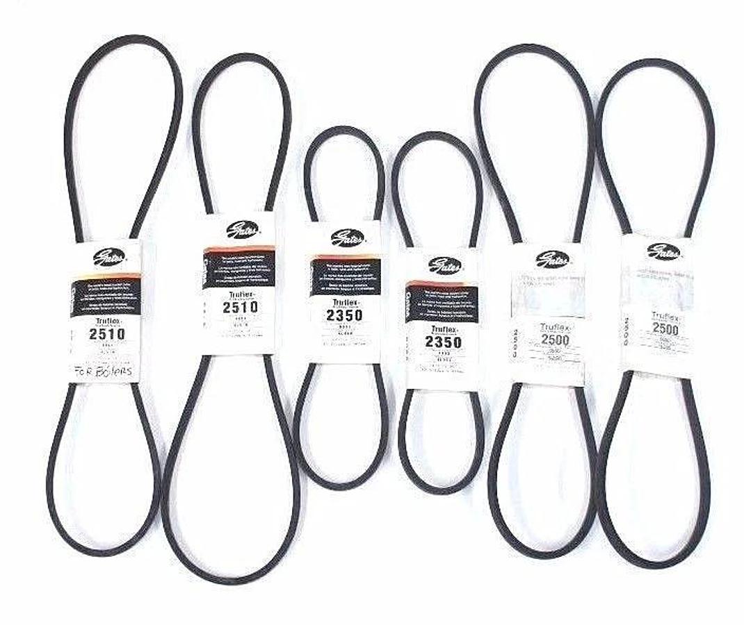 Used LOT OF 6 NEW GATES TRUFLEX V BELTS 4L510 4L500 4L350