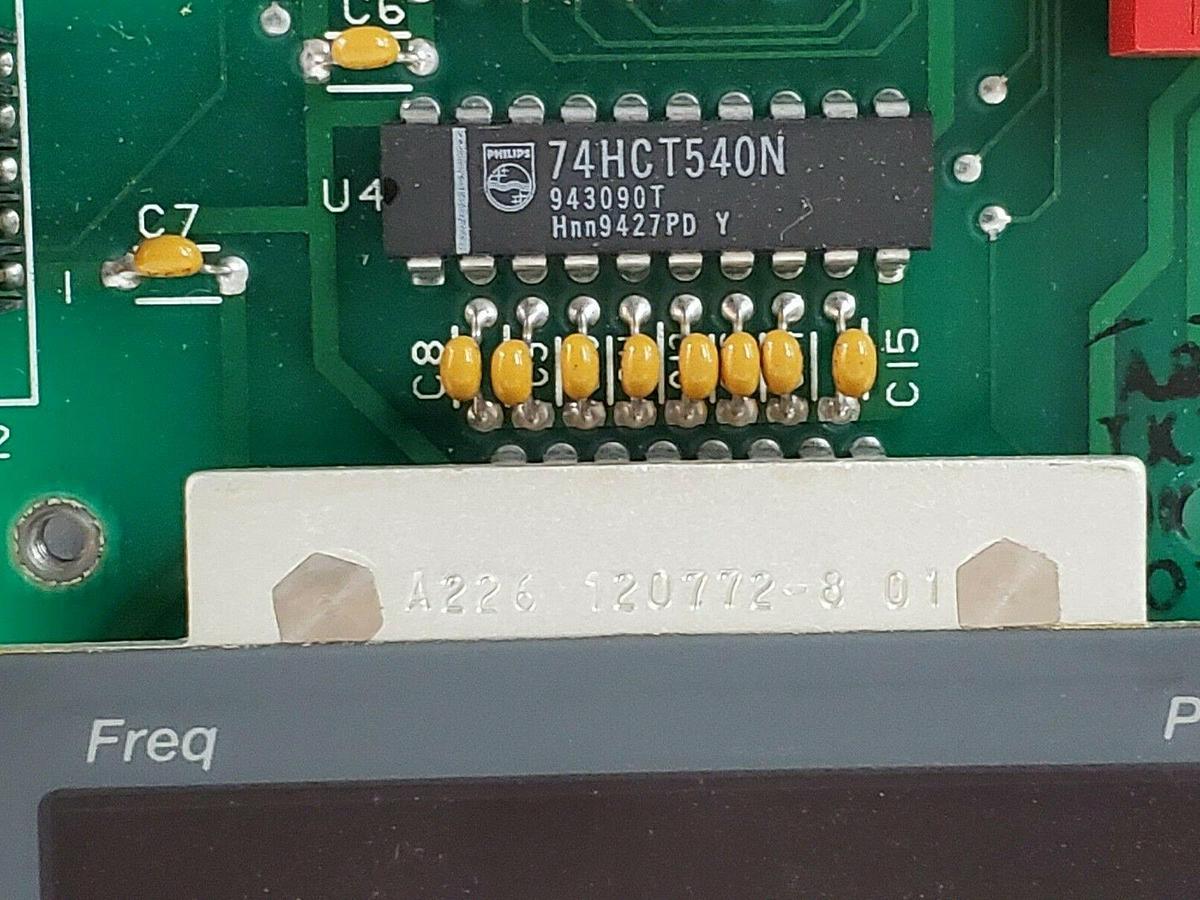Used ALLEN BRADLEY 120771 REV. 02 DRIVE INTERFACE BOARD 120663 W/ 135508-7 CABLE
