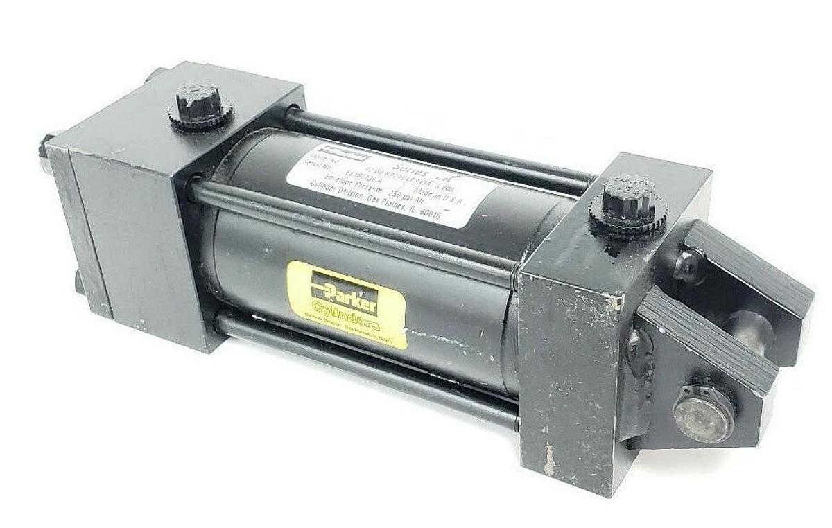 Used PARKER SERIES 2A 02.00 BB2AUVFS13A 3.000 PNEUMATIC CYLINDER 250PSI