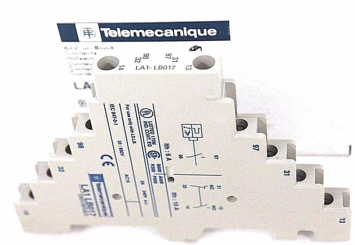 Used LOT OF 3 NIB TELEMECANIQUE LA1-LB017 ADD. ON BLOCKS LA1LB017