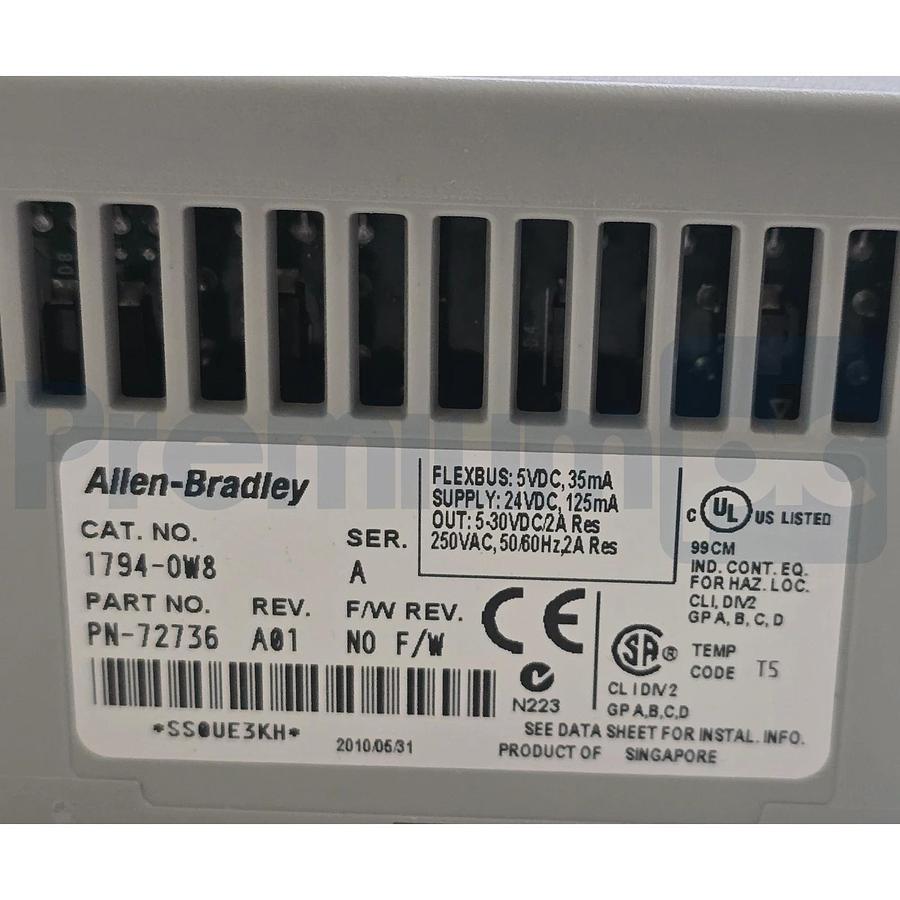Allen-Bradley 1794-OW8 /A FLEX I/O 8-Point Relay Output Module 1794OW8 NSMP