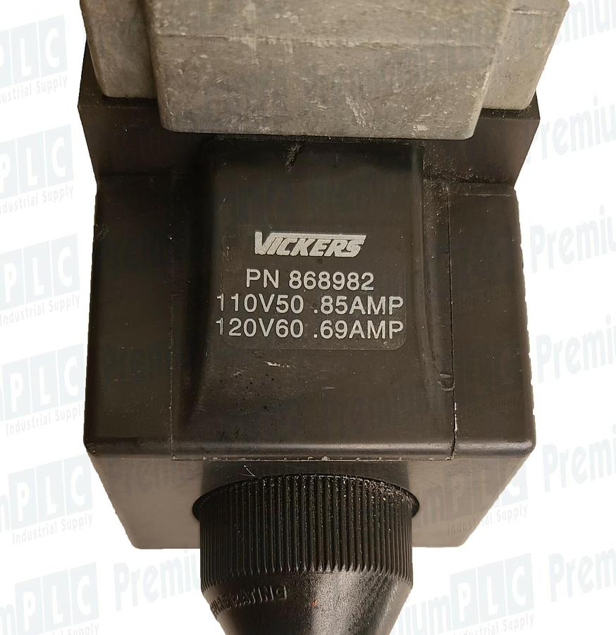 Used EATON VICKERS DG4S4W-016C-B-60 DIRECTIONAL CONTROL VALVE 02-119752 W/COIL 868982