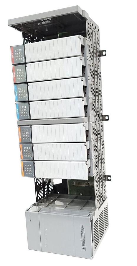 Used ALLEN BRADLEY SLC 500 RACK 1746-P2 SER. C 1746-IA16 SER. C 1746-OW16 SER. C