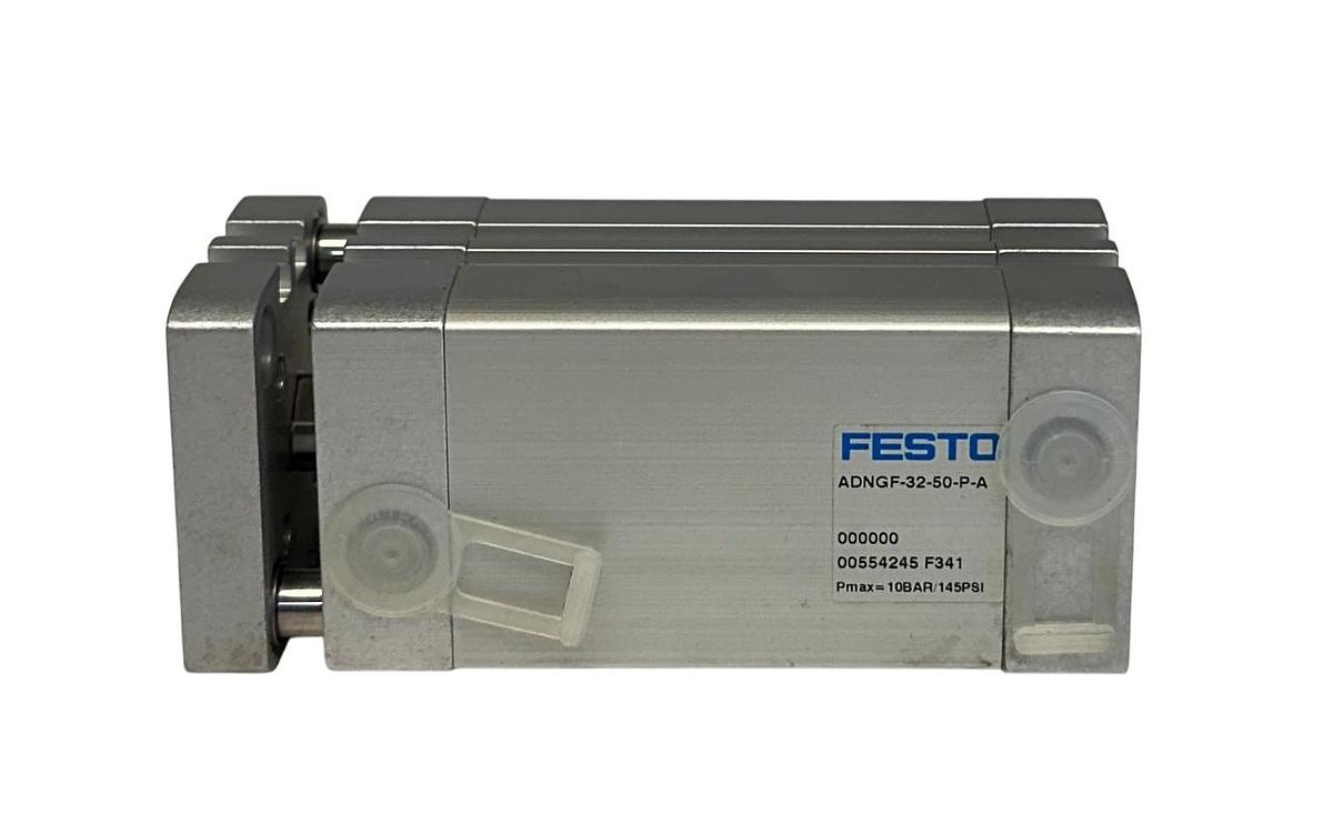 Used FESTO ADNGF-32-50-P-A / 554245 PNEUMATIC COMPACT CYLINDER 50mm STROKE NSNP