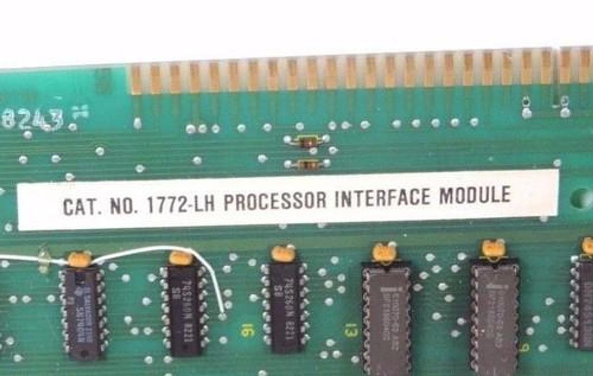 Used ALLEN BRADLEY 1772-LH PROCESSOR INTERFACE MODULE F/W REV 1 SER A 960038 REV 1