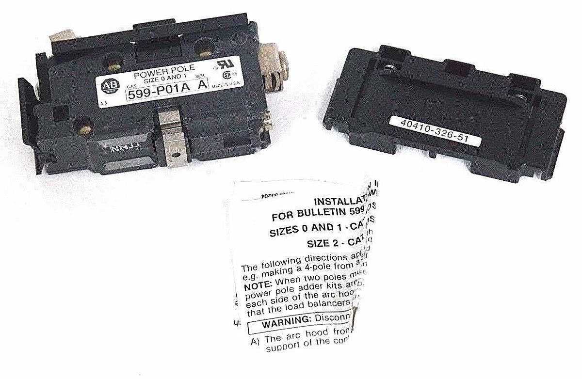 LOT OF 2 NIB ALLEN BRADLEY 599-P01A SERIES A POWER POLE ADDER KITS 599P01A