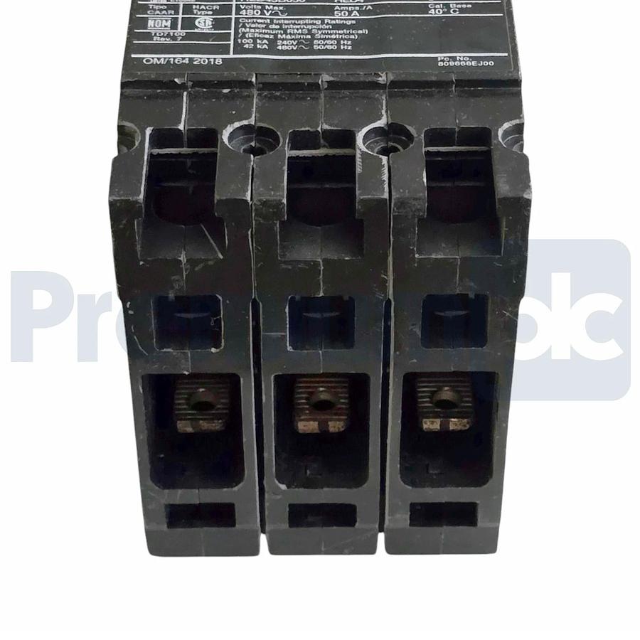 Siemens ITE HED43B050 Sentron ED Frame Circuit Breaker 50A 3-Pole 480V 42kA NSNP