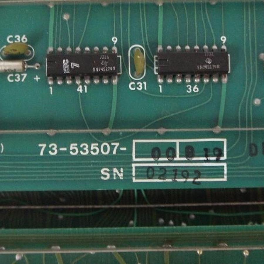 Used COMPUTER AUTOMATION 73-53506-00D-37 BOARD W/ 73-53505-55-G8, 73-53507-00B-19