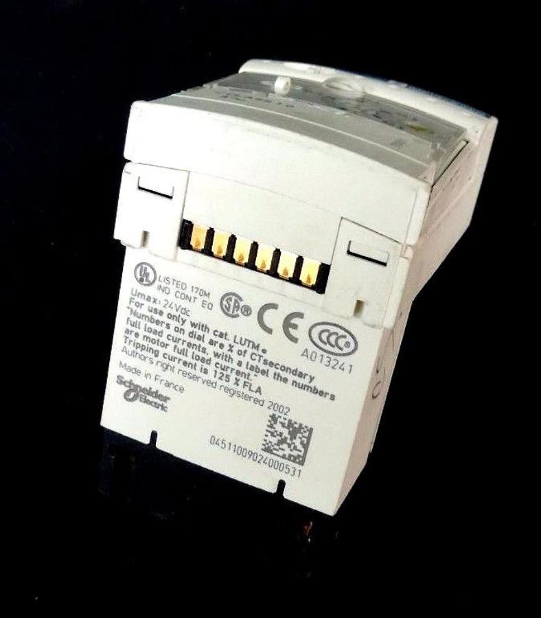 Used TELEMECANIQUE LUCBT1BL CONTROL UNIT 0.35-1.05AMP 24VDC 3PHASE