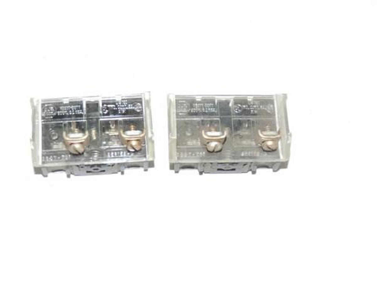 Used LOT OF 5 ASSORTED ALLEN BRADLEY CONTACT BLOCKS 800T-XD1, 880T-XD2, 800T-XD4