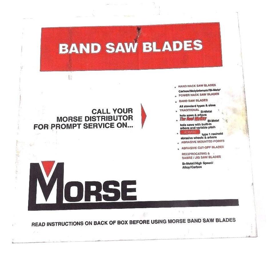 Used NIB MORSE 4VY12 BAND SAW BLADE 1/2 25 10R HEF, 11 FT., 01076584