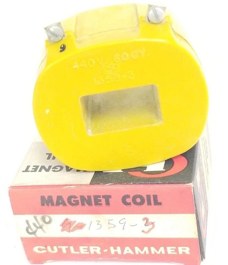 Used CUTLER-HAMMER 1359-3 MAGNET COIL 440V, 60CY, 13593