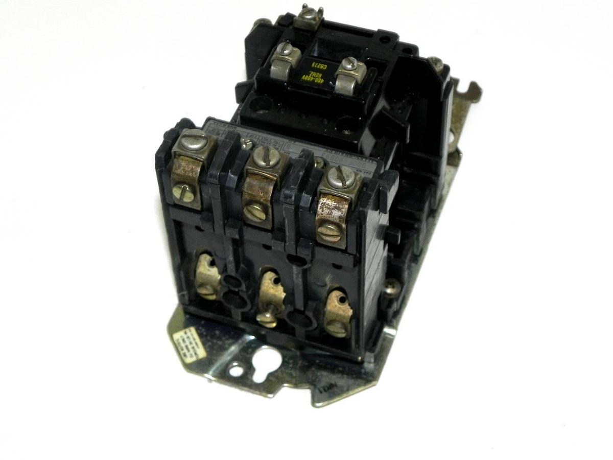 Used ALLEN BRADLEY 500F-BOB93 CONTACTOR 600V AC MAX 27 AMP MAX SIZE 1 STARTER SER. B