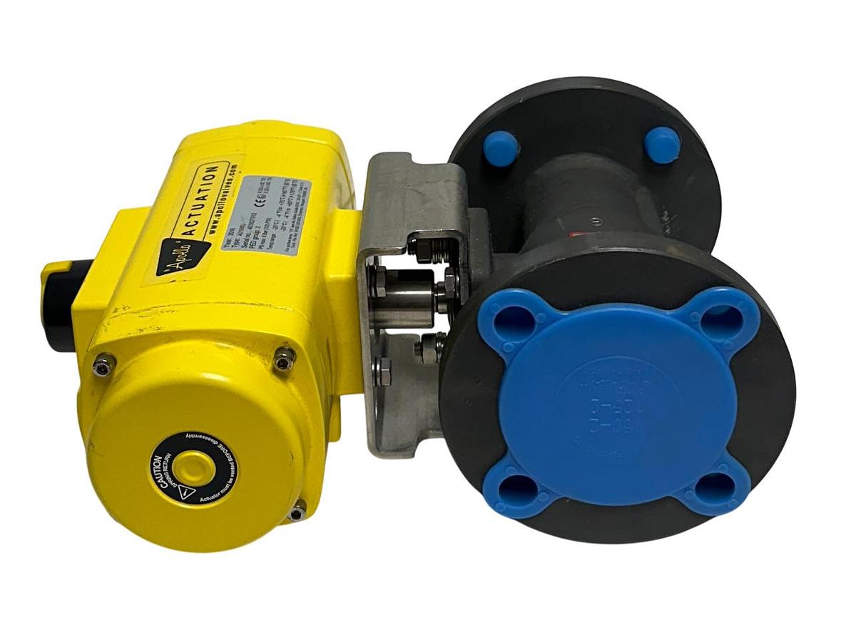 Used APOLLO A0100U / 88A148AR SPRING-RETURN ACTUATOR AND BALL VALVE 2'' 316SS NSNP