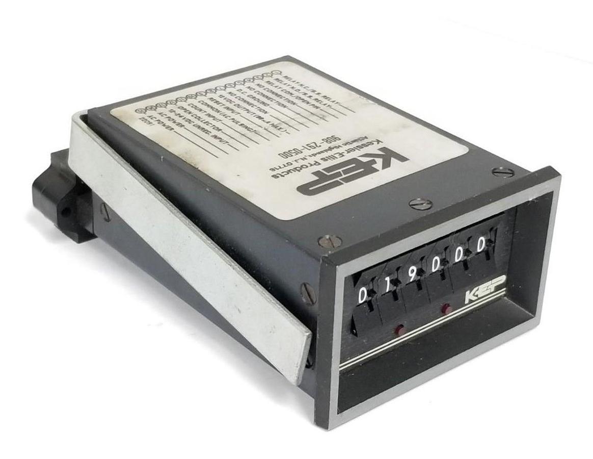 Used KESSLER-ELLIS OMNI6P2CTR15B2 ELECTRONIC COUNTER SEC1/10000 W/ HARDWARE/TERMINAL