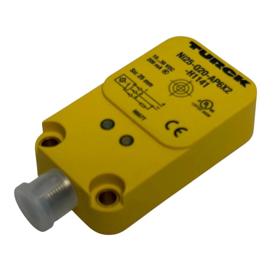 Turck Ni25-Q20-AP6X2-H1141 Rectangular Inductive Proximity Sensor New Surplus