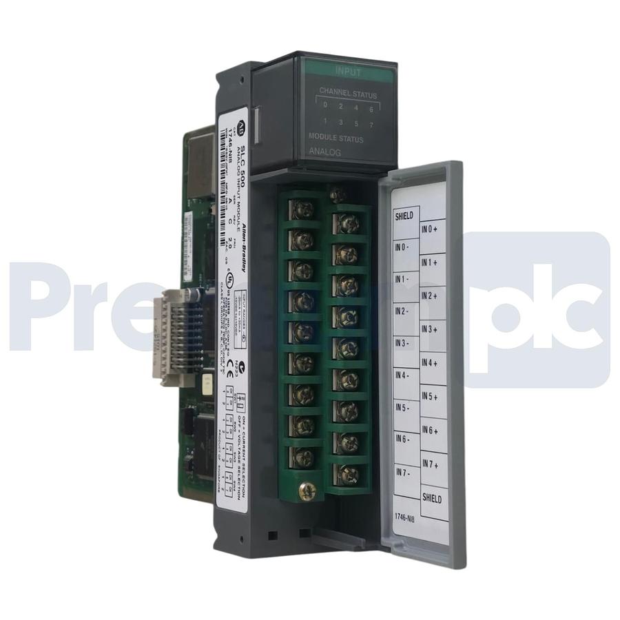 Used Surplus Allen Bradley 1746-NI8 /A SLC 500 8-Ch Analog Input Module Rev C NUPI