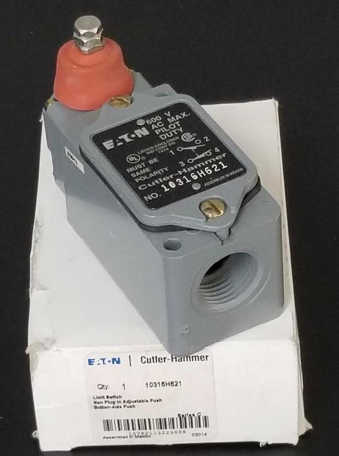 Used NIB EATON CUTLER-HAMMER 10316H621 LIMIT SWITCH, 600VAC, SERIES C