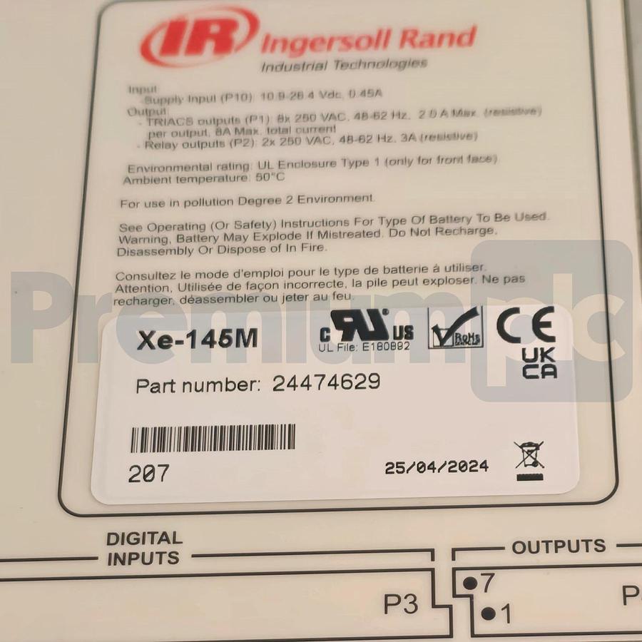 Ingersoll Rand Xe-145M Series Rotary Compressor Controller | PN: 24474629 | NSNP
