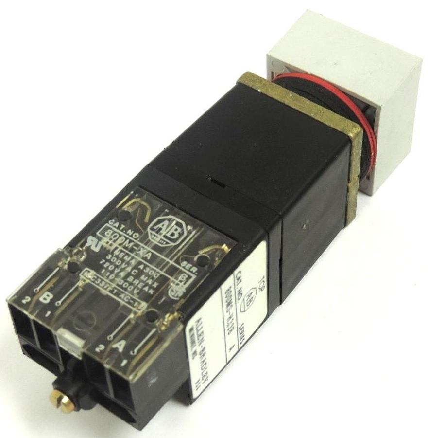 Used NEW ALLEN BRADLEY 800MS-H33B OPERATOR FOR SELECTOR SWITCH 800MSH33B, SER. A