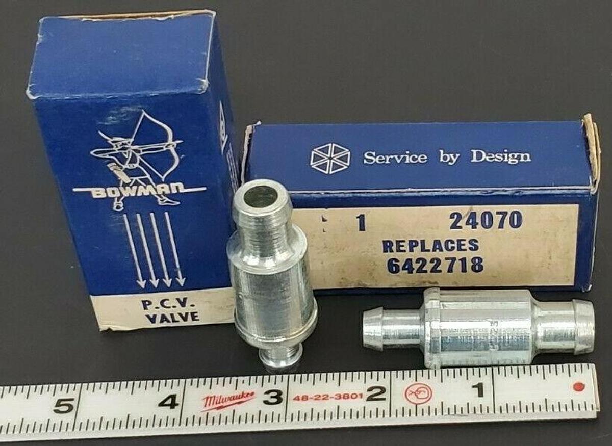 Used LOT OF 2 NIB BOWMAN 24070 P.C.V. VALVES (REPLACE 6422718)