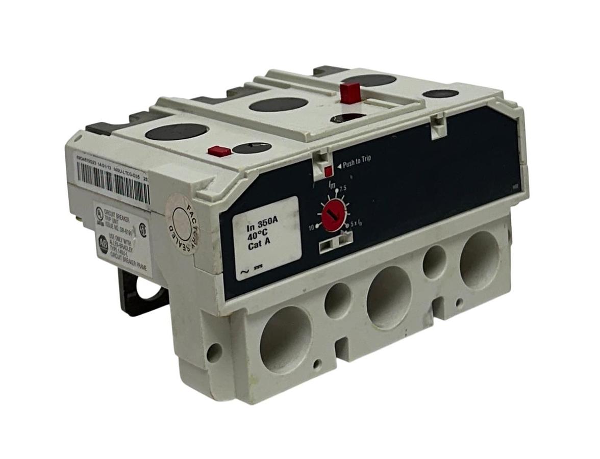 Used ALLEN BRADLEY 140U-LTD3-D35 / 69D4670G23 CIRCUIT BREAKER TRIP UNIT 350A USNP