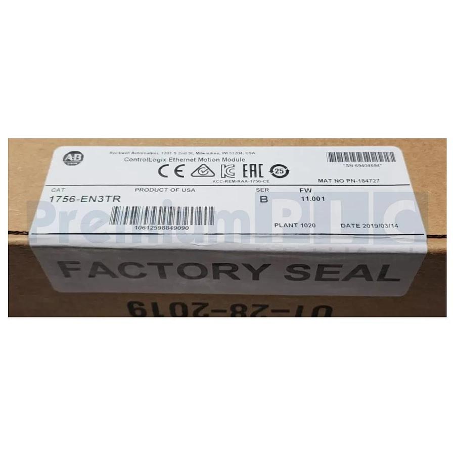 Used NEW ALLEN BRADLEY 1756-EN3TR /B ControlLogix ENET MOTION MODULE FW 11.001 NSFS