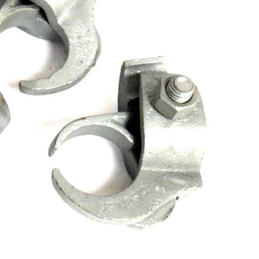 Used LOT OF 4 NEW OZ GEDNEY 1 1/4" STEEL FITTING CLAMPS