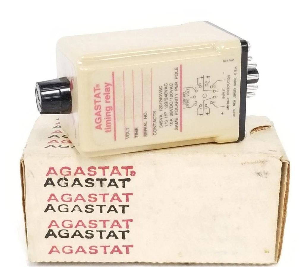 Used NIB AGASTAT SSC22QDA TIME DELAY RELAY 2-60s 12VDC 10A 28VDC/120VAC