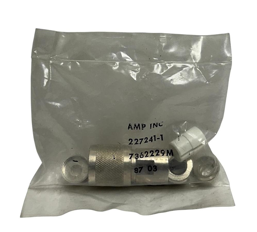 Used AMP INC 227241-1 / 2272411 COAXIAL CONNECTOR STRAIGHT CRIMP 7362229M OEM NSFS