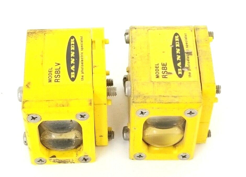 Used BANNER RSBLV & RSBE SENSOR HEADS