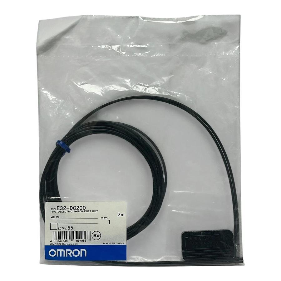 Used Omron E32-DC200 Fiber Optic Sensor Unit Diffuse Reflective M3 - NSFS