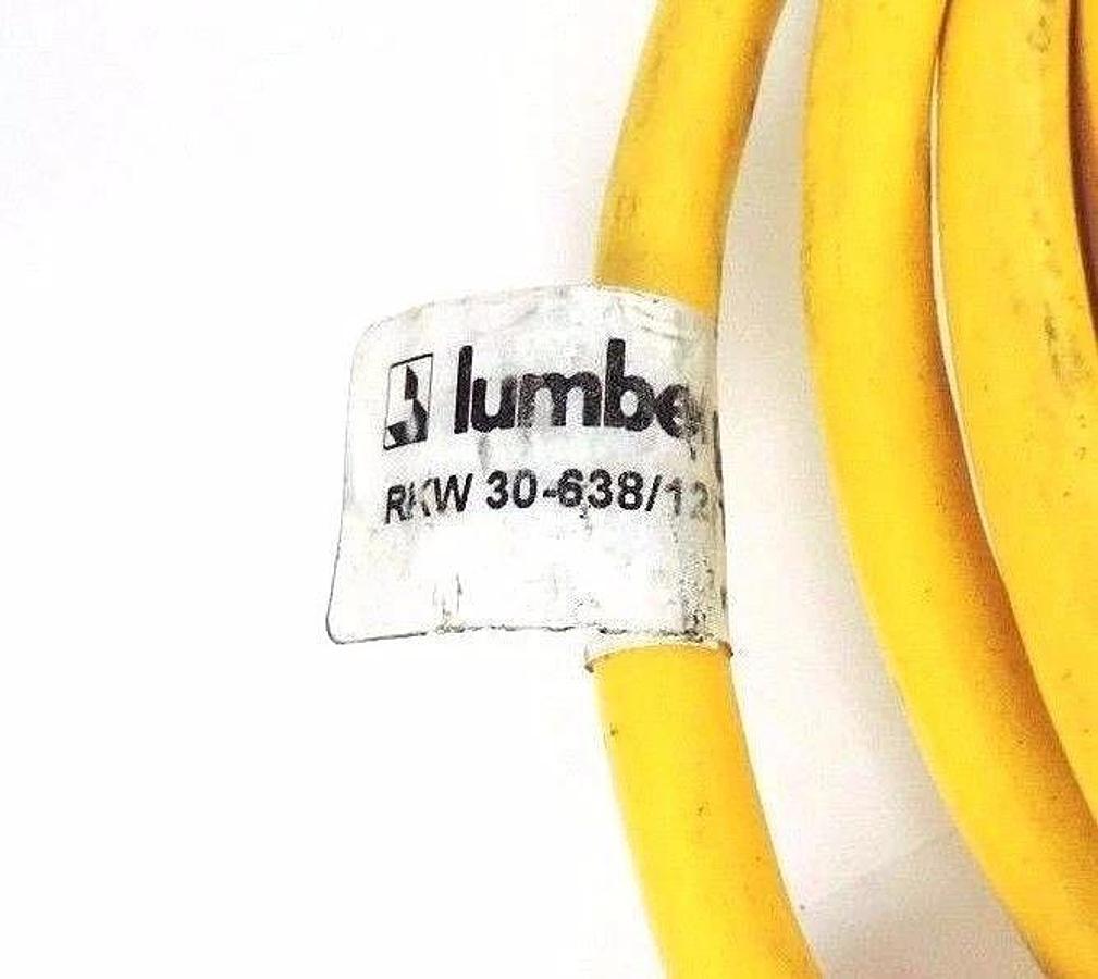 Used LUMBERG RKW 30-638/12FT CABLE CORDSET 3PIN