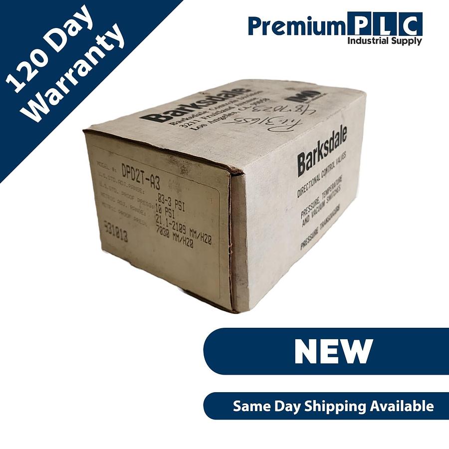 Used NEW BARKSDALE IMO DPD2T-A3 SERIES DPD2T PRESSURE/VACUUM ACTUATED SWITCH DPD2TA3