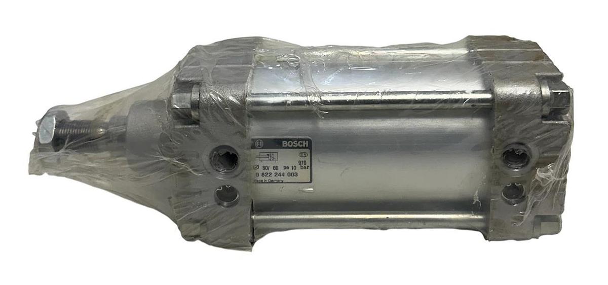Used BOSCH 0 822 244 003 / 0822244003 PNEUMATIC CYLINDER SINGLE-ROD 80/80 10BAR NSMP