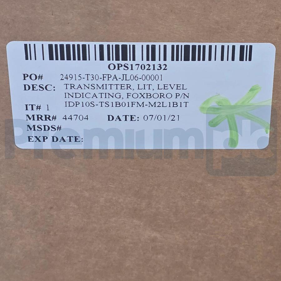 Used Schneider Foxboro IDP10S-TS1B01FM-M2L1B1T Pressure Transmitter Dual WIKA Seals